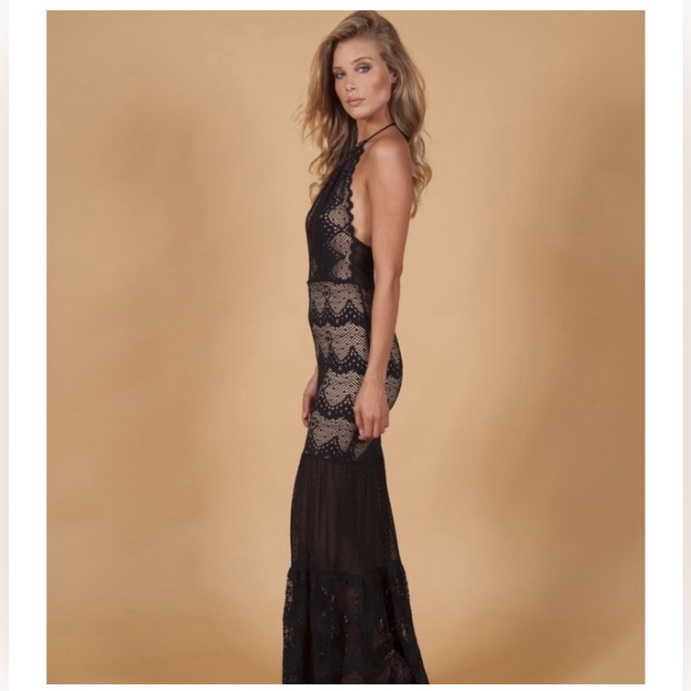 Nightcap Dress Belle Nuit Halter Gown, Black, Size M, NWT - Picture 5 of 16